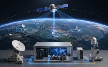 卫星通信三维动画怎样连接轨道与信号覆盖